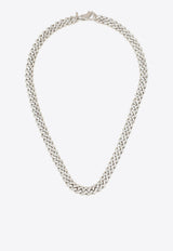 Emanuele Bicocchi Crystal-Embellished Chain Necklace STSN2MET/N_EMANU-SI Silver