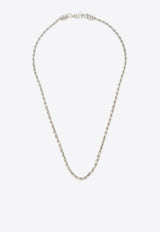 Emanuele Bicocchi Rope Chain Necklace SVKN2MET/N_EMANU-SI Silver