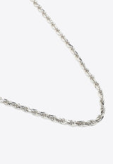 Emanuele Bicocchi Rope Chain Necklace SVKN2MET/N_EMANU-SI Silver