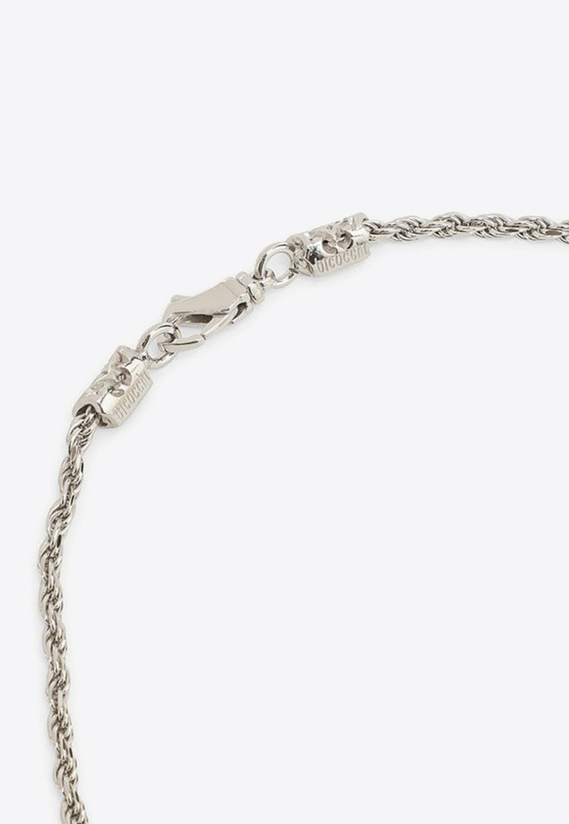 Emanuele Bicocchi Rope Chain Necklace SVKN2MET/N_EMANU-SI Silver