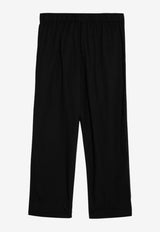 Tekla Elasticated Pajama Pants Black SWP-BLCO/P_TEKLA-AB