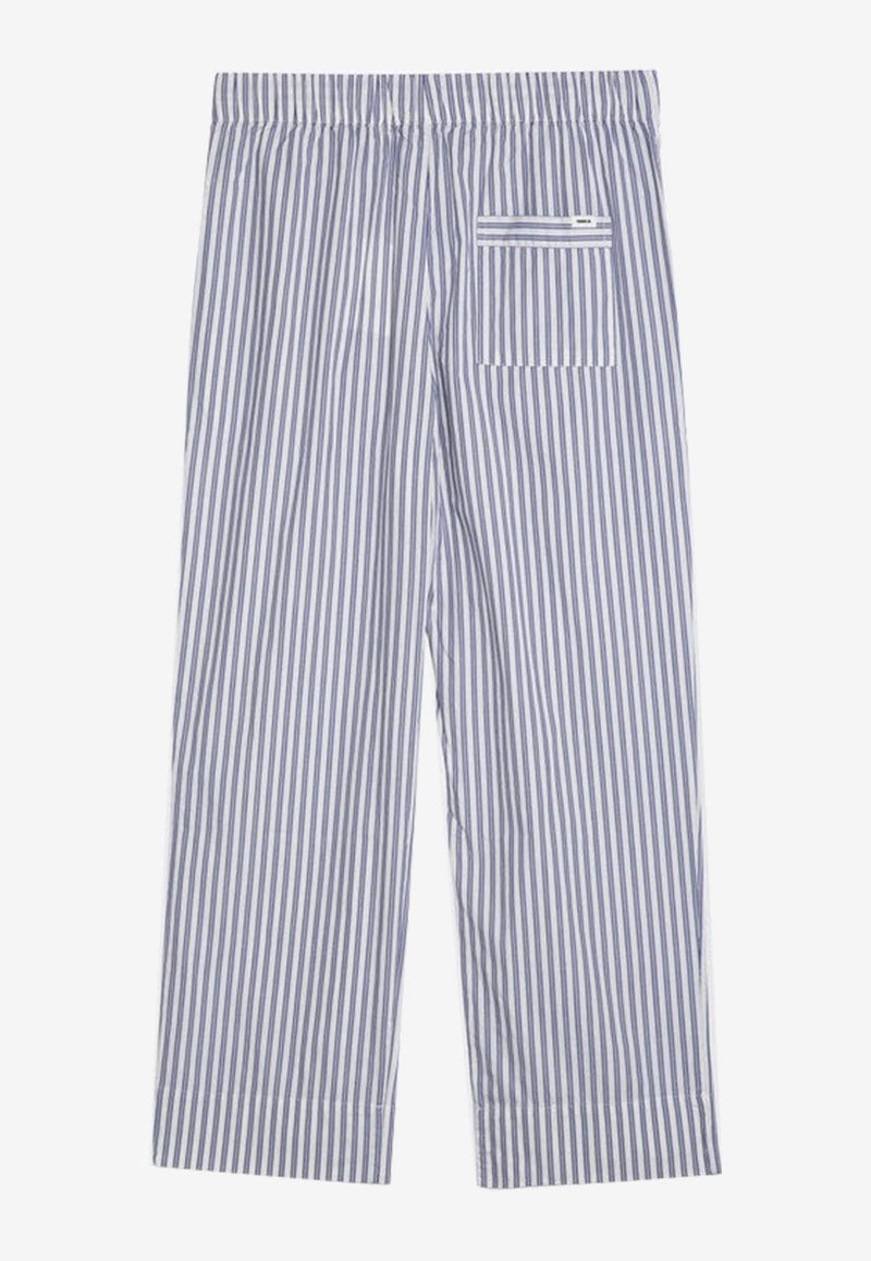 Tekla Striped Pajama Pants White SWP-SKSCO/P_TEKLA-SK