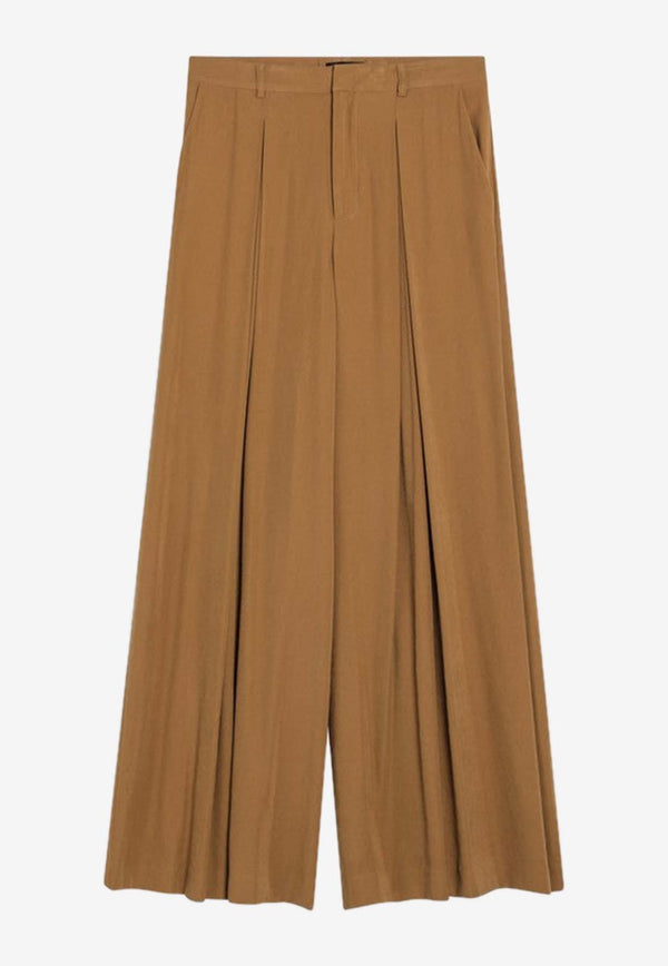 Ochre Wide-Leg Pants