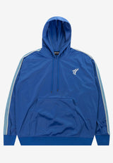 The Hundreds Script Track Hooded Sweatshirt Blue T24P102005- R0000099BLUE