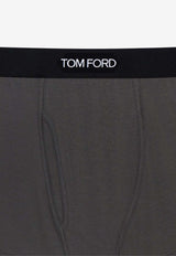 Tom Ford Embroidered Logo Boxers Gray T4LC31040_232