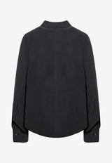 Max Mara Tempo Silk Buttoned Shirt Gray TEMPOCO/P_MAXM-015