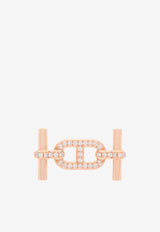 Hermès Ancre Belt Buckle in Rose Gold and Diamonds