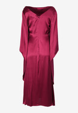 Elliatt Operant Midi Kaftan Dress E3102358MAGENTA