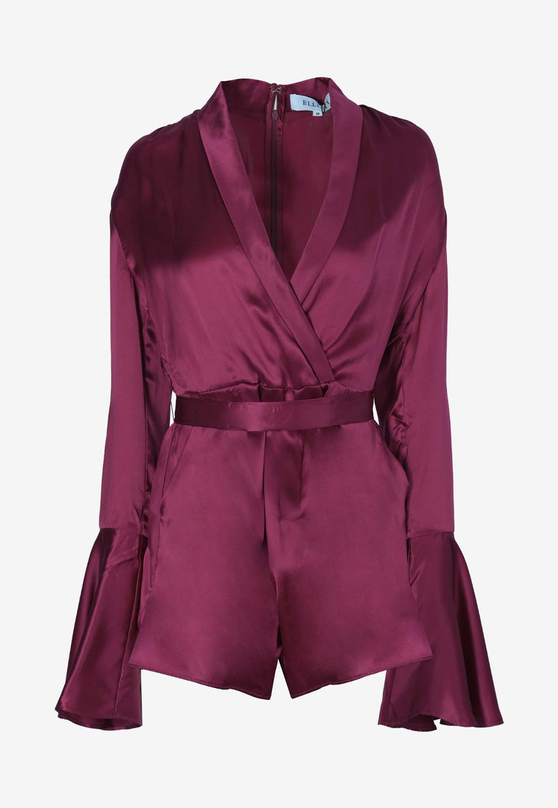 Elliatt Liberal Satin Playsuit E3102361MAGENTA