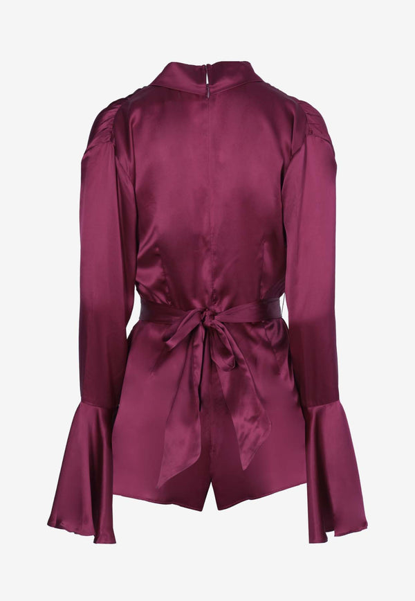 Elliatt Liberal Satin Playsuit E3102361MAGENTA