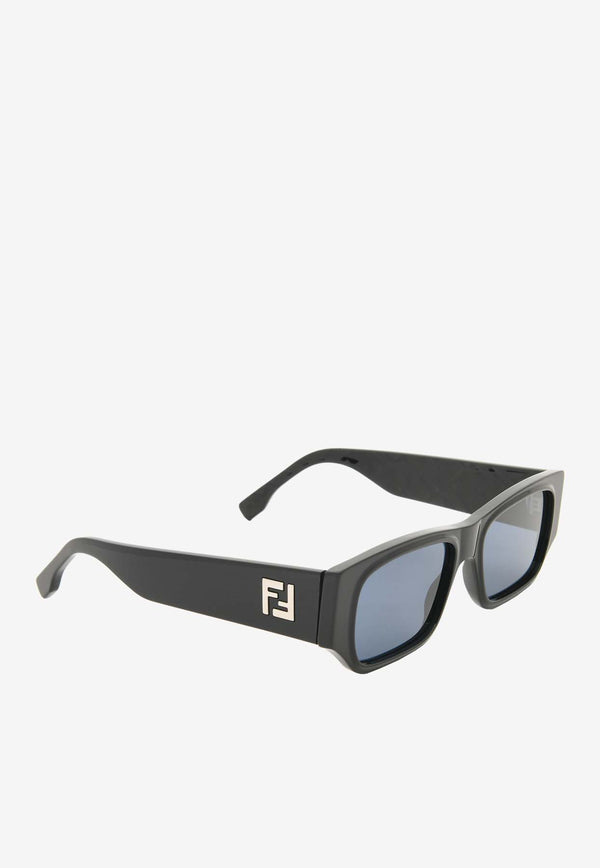 Fendi FF Squared Rectangular Sunglasses Blue FE40144IGREY