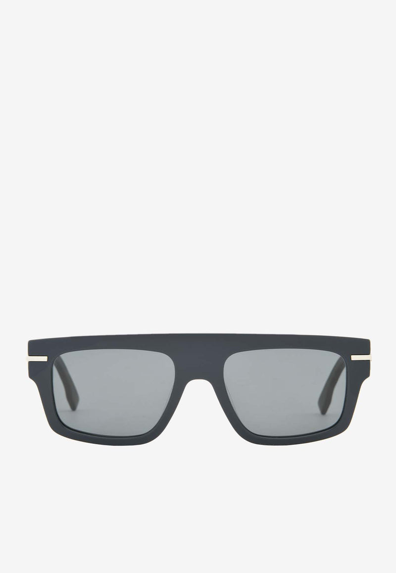 Fendi Fendigraphy Square Sunglasses Gray FE40091UBLUE