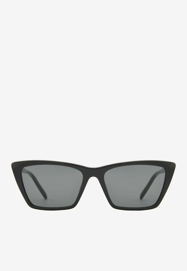 Saint Laurent Mica Cat-Eye Thin Sunglasses Black SL737 MICA THINBLACK