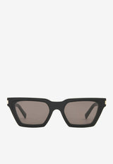 Saint Laurent Calista Square Sunglasses Gray SL633CALISTABLACK