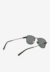 Saint Laurent Logo Aviator Sunglasses Gray SL741BLACK