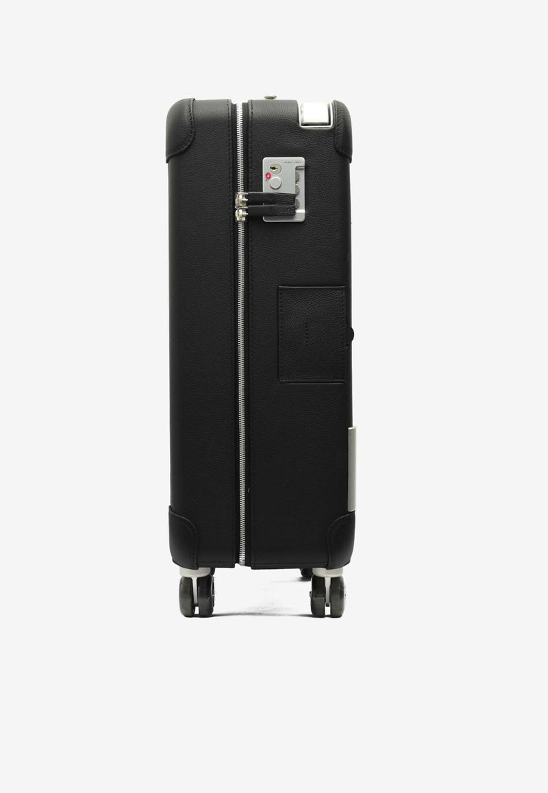 Hermès Rolling Mobility Suitcase in Noir Regate and Canvas