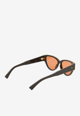 Bottega Veneta Classic Cat-Eye Sunglasses Brown BV1319SBROWN