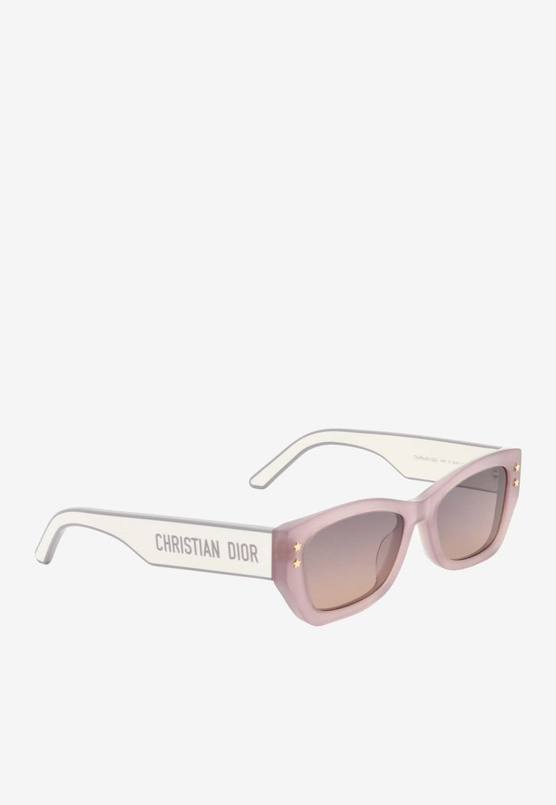 Dior DiorPacific Rectangular Sunglasses Gray CD40113UWHITE MULTI