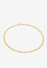 Crystal Haze Jewelry Habibti Crystal Paved Necklace Gold HABIBTIGOLD