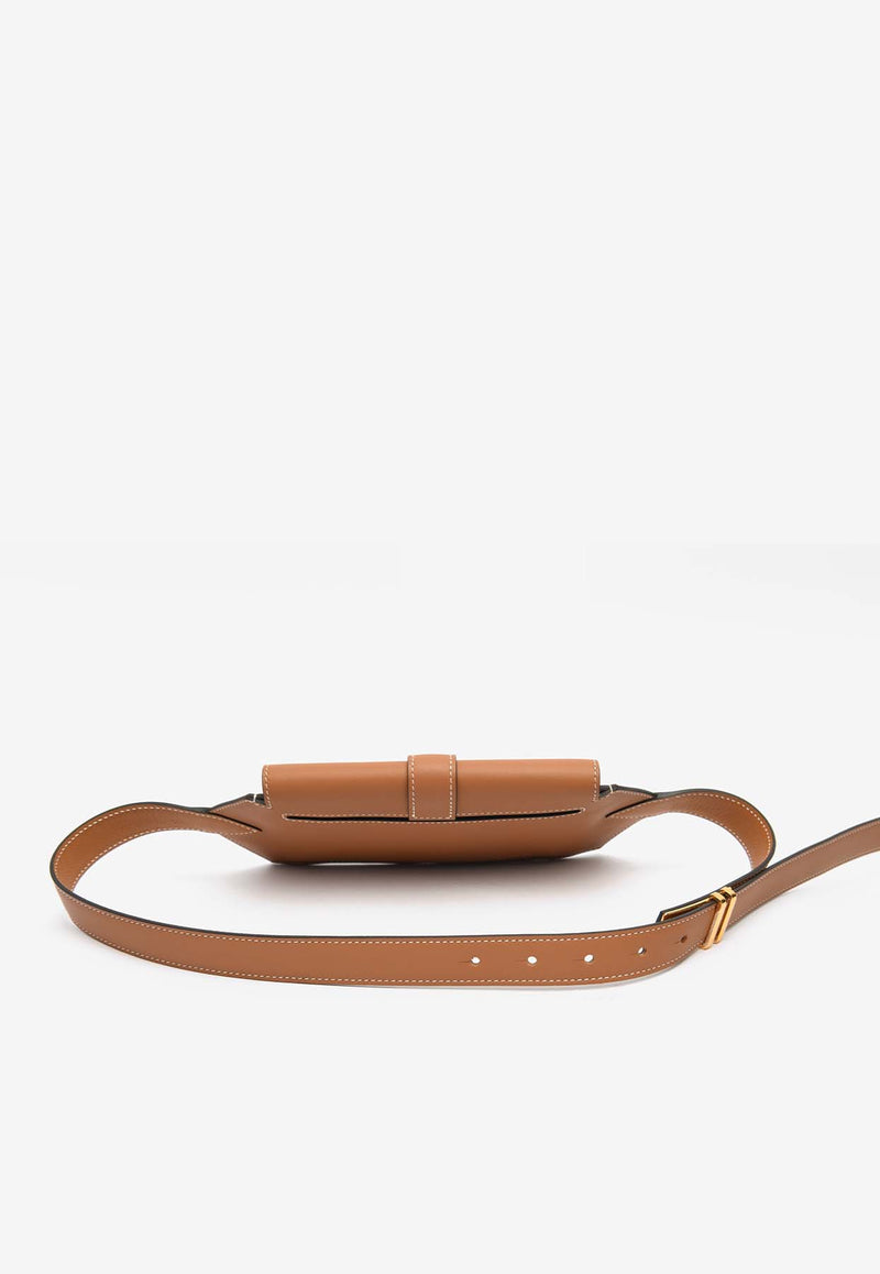 Hermès Elan Pocket 24 Belt in Gold Swift with Gold Hardware