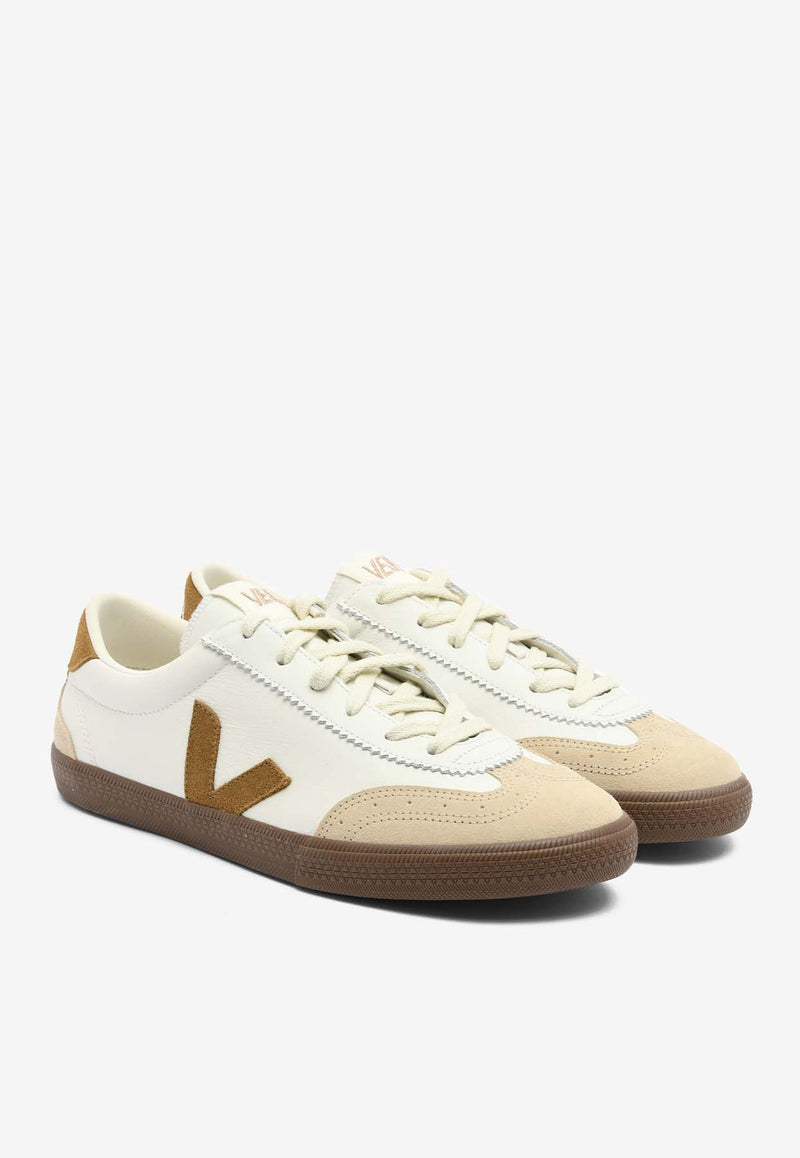 Veja Volley Suede and Leather Sneakers White VO2003720WHITE