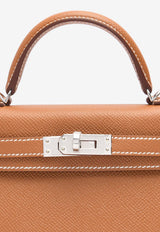 Hermès Mini Kelly 20 in Gold Epsom Leather with Palladium Hardware