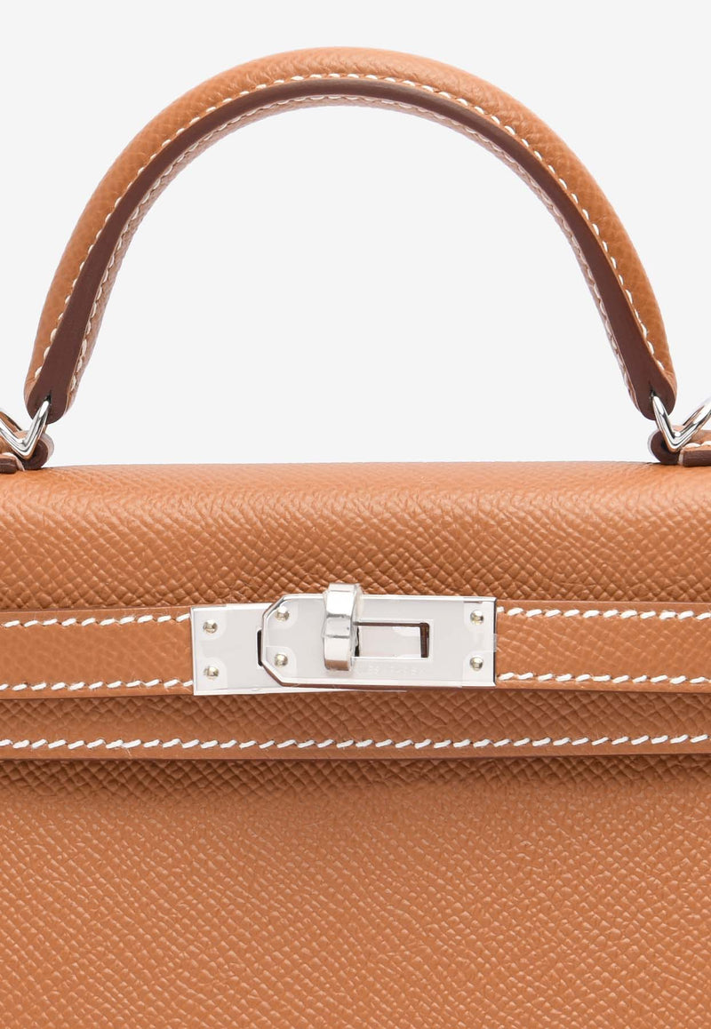 Hermès Mini Kelly 20 in Gold Epsom Leather with Palladium Hardware