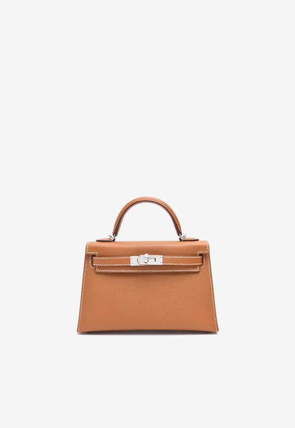 Hermès Mini Kelly 20 in Gold Epsom Leather with Palladium Hardware