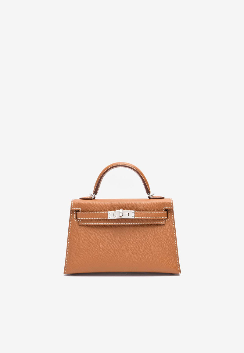 Hermès Mini Kelly 20 in Gold Epsom Leather with Palladium Hardware