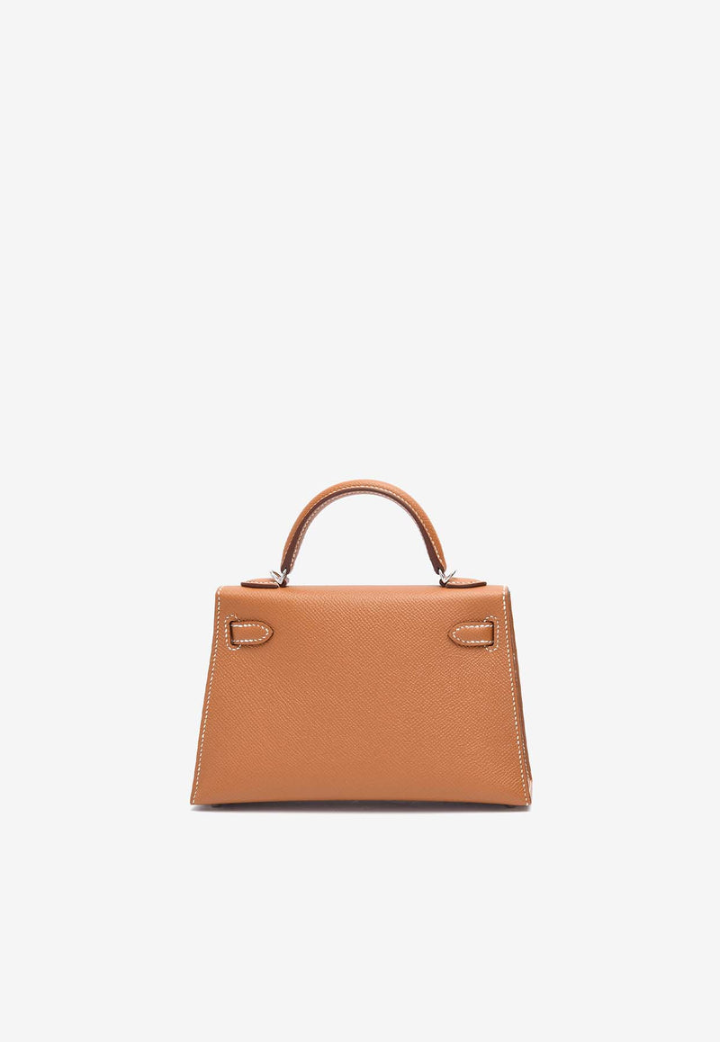 Hermès Mini Kelly 20 in Gold Epsom Leather with Palladium Hardware