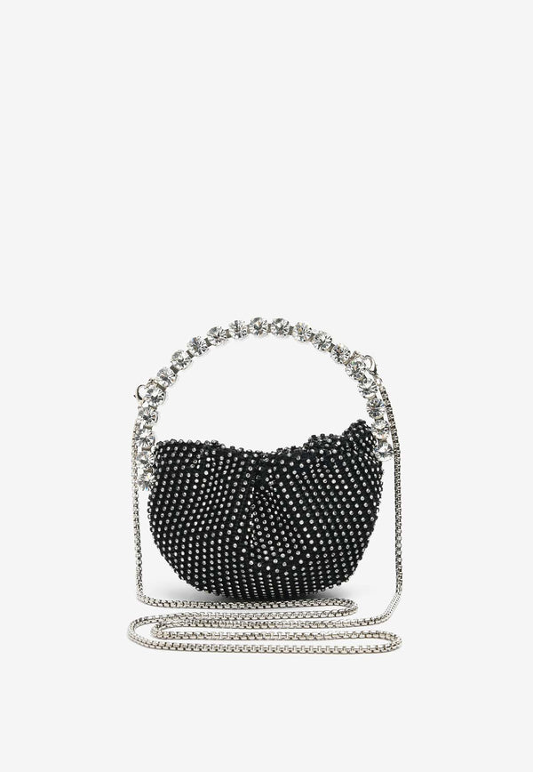 L
alingi Micro Eternity Crystal Mesh Handbag Black MICMBL01BLACK