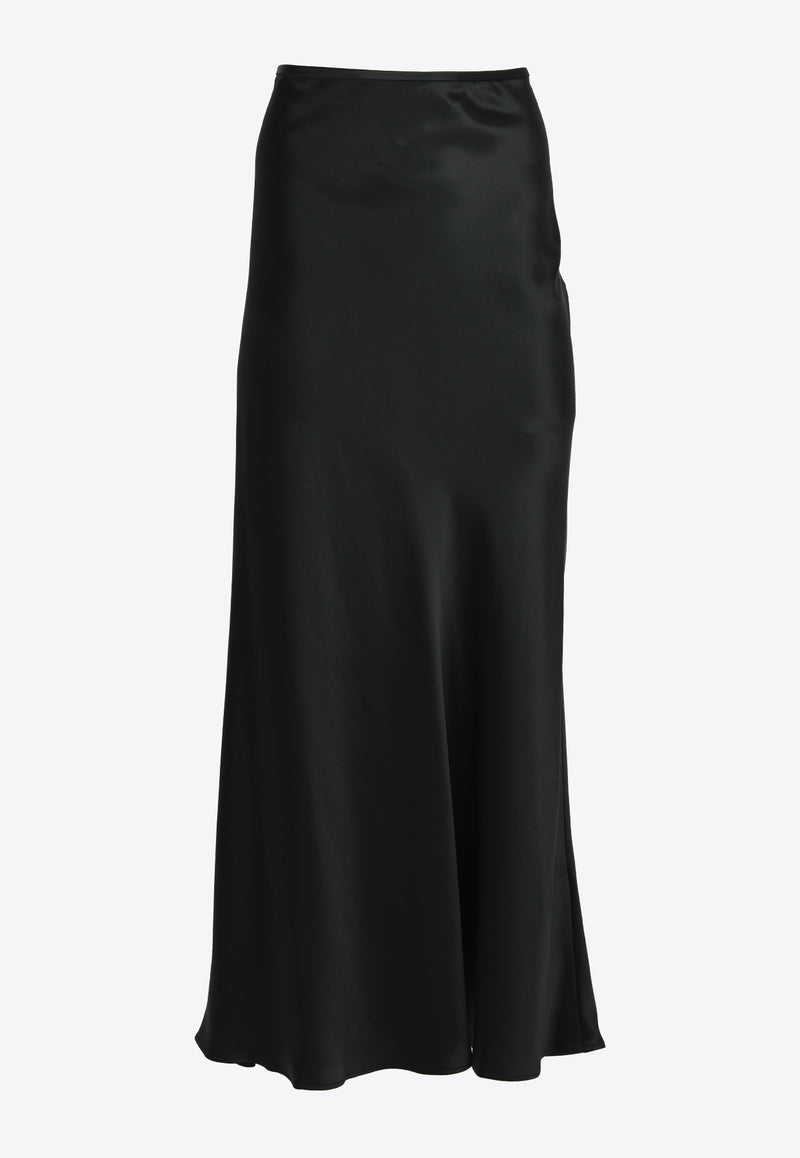 Acler Halewood Satin Maxi Skirt Black AD2407223S-BLACKBLACK