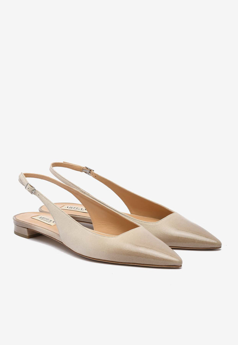 Arteana Brera Leather Slingback Flats SS24BRESANP20SAND