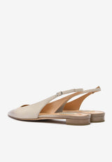 Arteana Brera Leather Slingback Flats SS24BRESANP20SAND