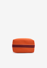 Hermès Small Bride-a-Brac Pouch in Orange Feu Canvas