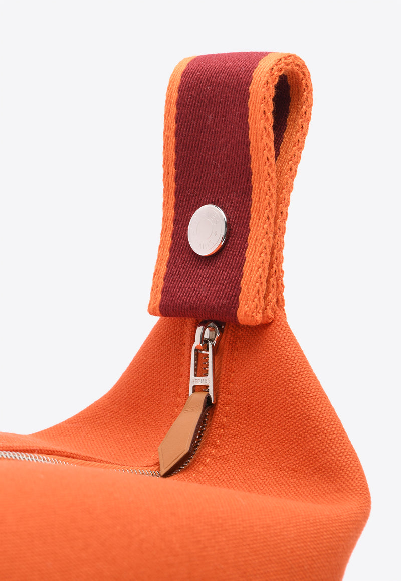 Hermès Small Bride-a-Brac Pouch in Orange Feu Canvas