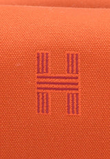 Hermès Small Bride-a-Brac Pouch in Orange Feu Canvas