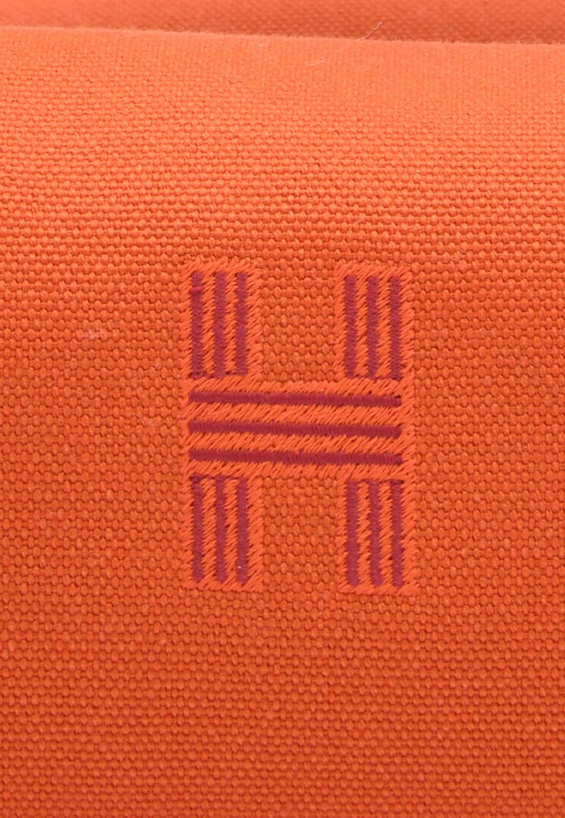 Hermès Small Bride-a-Brac Pouch in Orange Feu Canvas