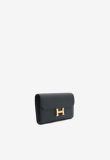 Hermès Constance To Go Wallet in Black Epsom Leather with Gold Hardware