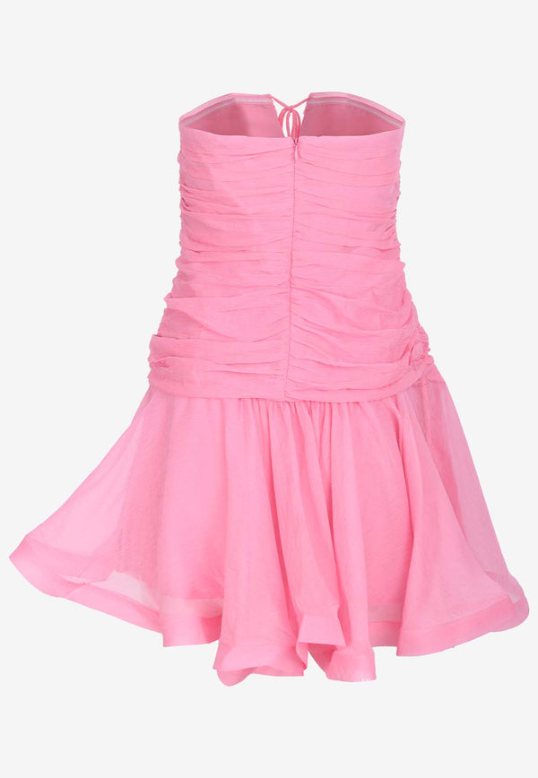 Elliatt Ontario Halterneck Ruched Mini Dress E2082353PINK