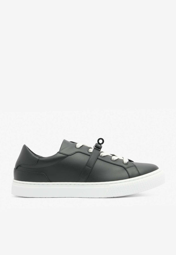 Day PVD Kelly Buckle Sneakers in Black Calfskin