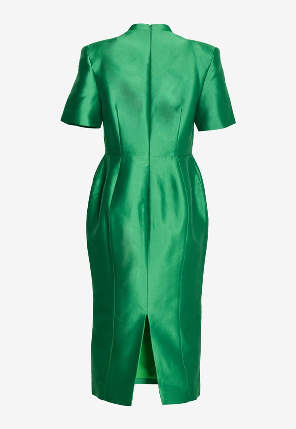 Atoir Kennedy Tailored Midi Dress Green AT230857GREEN