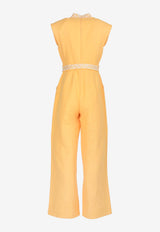 Significant Other Romee Embroidered Jumpsuit Yellow SL231056D-MANGOYELLOW