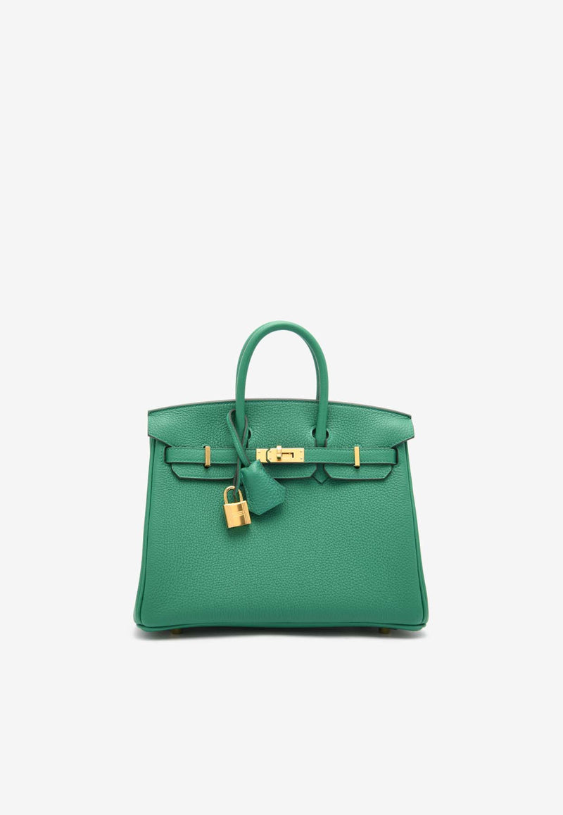 Hermès Birkin 25 in Vert Vertigo Togo Leather with Gold Hardware