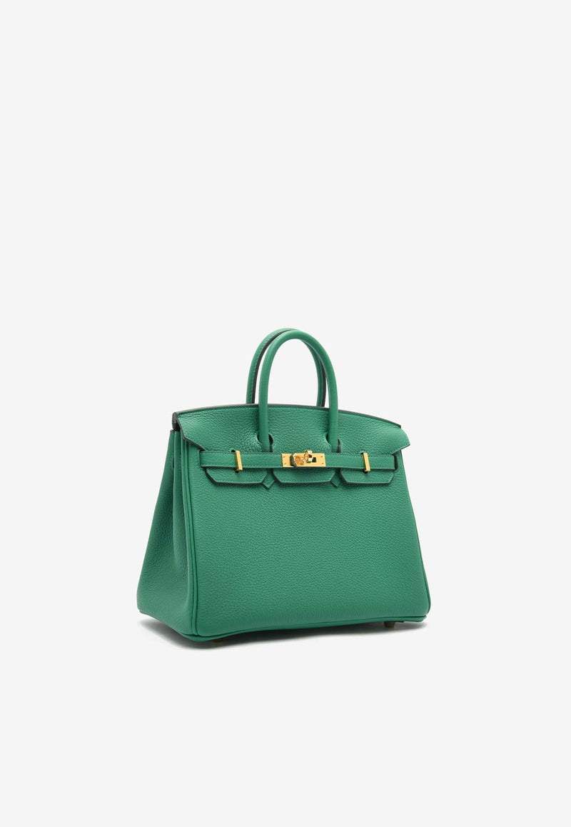 Hermès Birkin 25 in Vert Vertigo Togo Leather with Gold Hardware