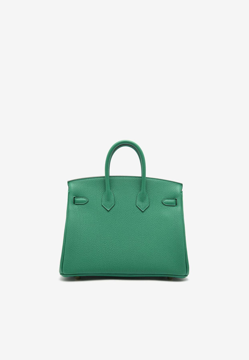 Hermès Birkin 25 in Vert Vertigo Togo Leather with Gold Hardware