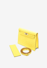 Hermès Kelly Danse in Jaune Citron Ostrich Boreale with Palladium Hardware