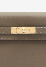 Hermès Kelly Elan in Etoupe Madame Leather with Gold Hardware