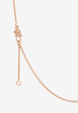 Hermès Amulettes Constance Pendant in Rose Gold and Diamonds