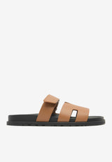 Hermès Chypre Sandals in Naturel Calfskin